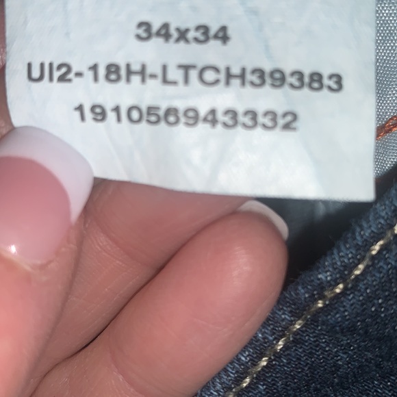 LEE😎Mens MODERN SERIES Slim-Fit Tapered-Leg JEANS 34 X 34 EXCELLENT Condition! - Picture 5 of 16